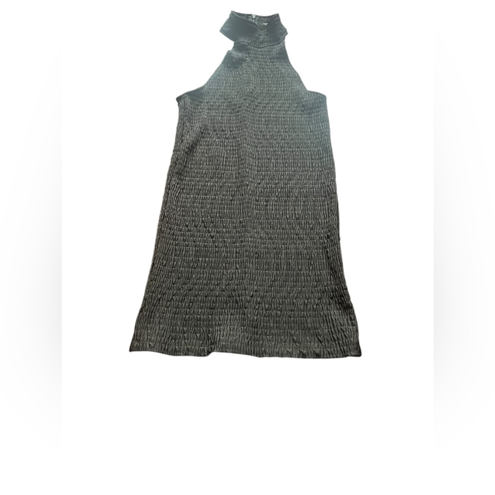 Black high collar sleeveless dress - size XS